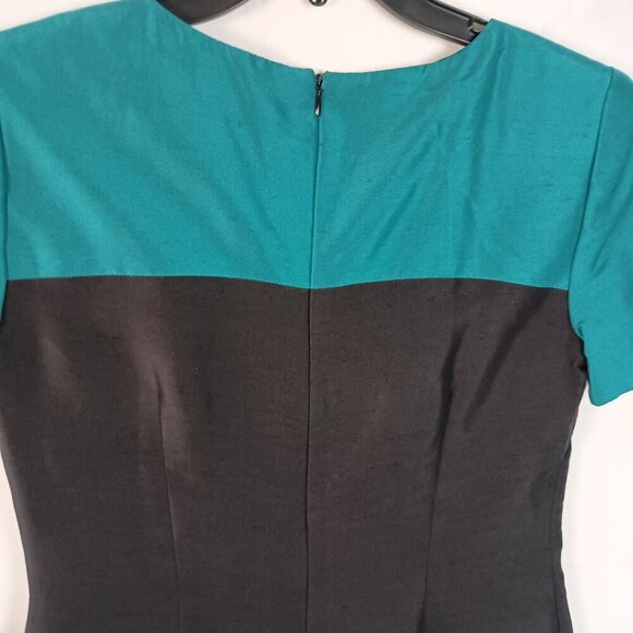 Talbots 100% Pure Silk Dress Size 2 Women’s Sleeveless Black Cocktail Party - Picture 6 of 7